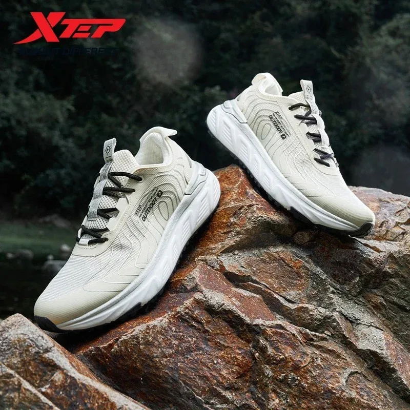 

Мужская походная обувь Xtep, лето 2025 г., износостойкие, дышащие, стабильные, эластичные, легкие кроссовки, мужская обувь 975219170002