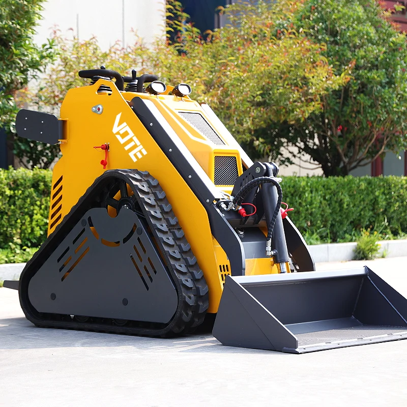 

Free Shipping Mini Crawler Skid Steer Loaders Wheel Loader Earth Moving Machine with Small Track Loader Attachments