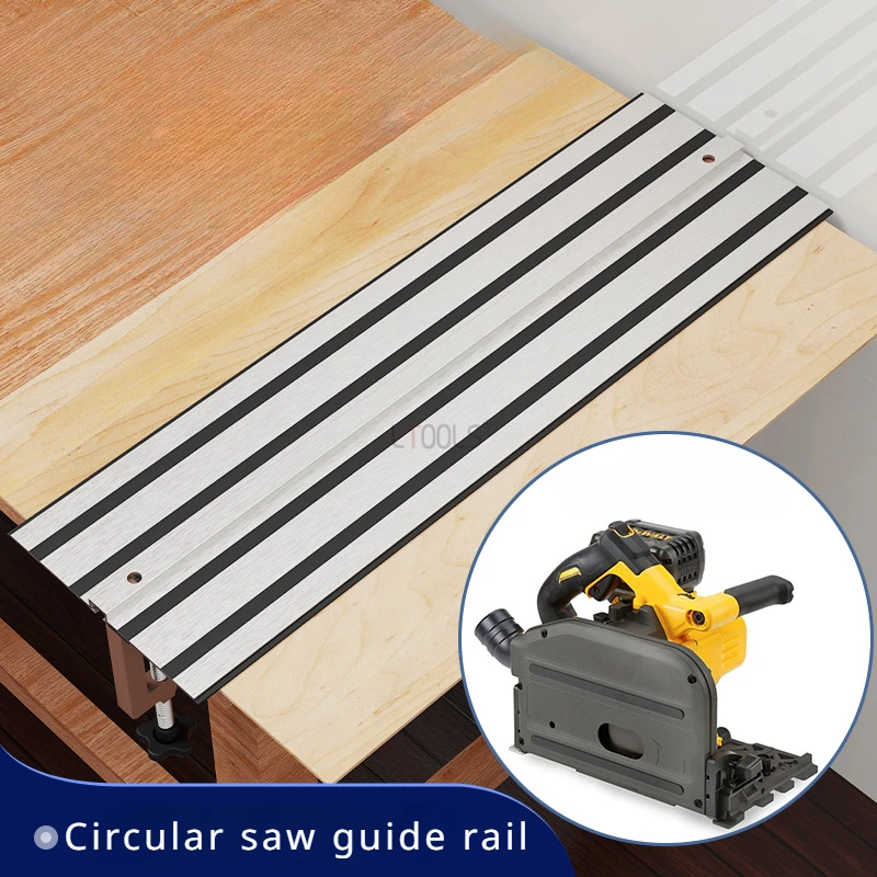 

600-800mm Track Saw Track Guide Rail Aluminum Extruded Guided Rails for Circular Saw Track Straight Cut DIY Woodworking Tools