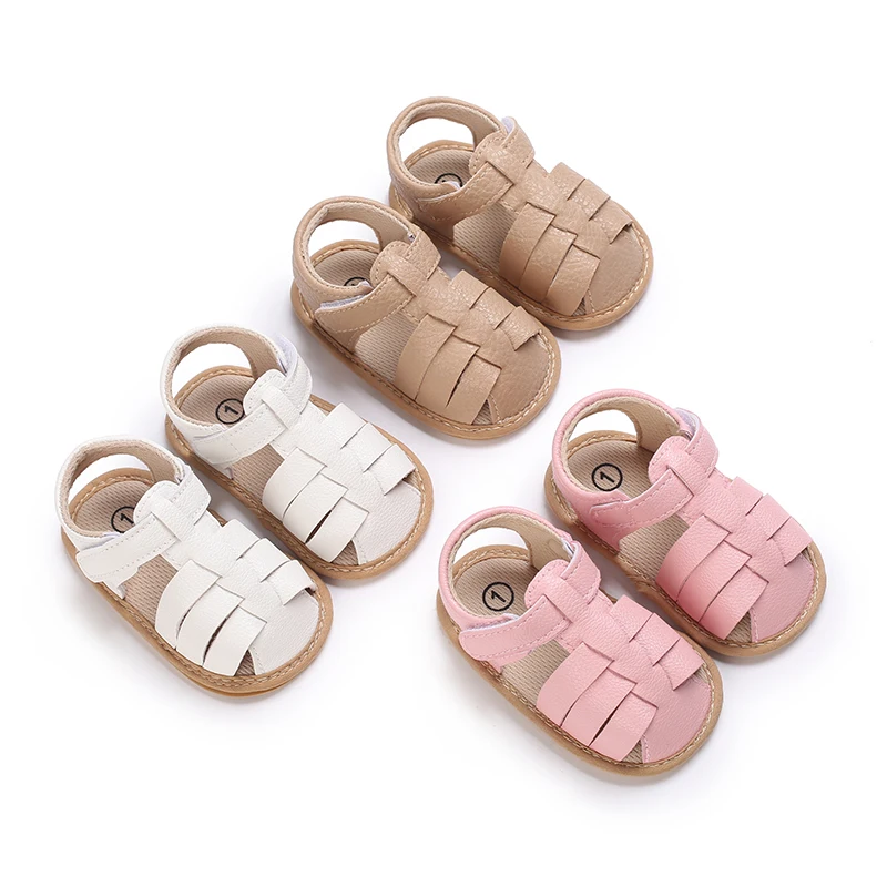 0-18M Summer Baby Sandals for Boys and Girls, Hollow Breathable and Non slip Walking Shoes