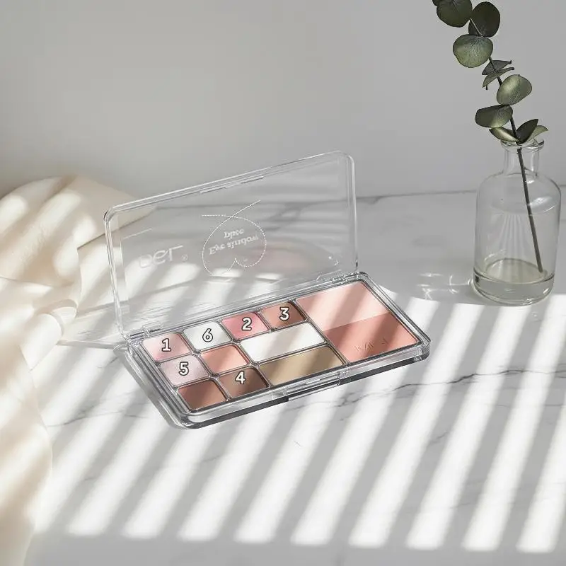 12-Color Multi-Purpose Palette Perfect Ideal For Light Everyday Makeup Contouring Blush And Eyeshadow Long-lasting Eye Makeup
