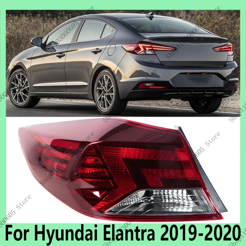

Для Hyundai Elantra 2019 2020, автомобильные аксессуары, задний бампер, задний фонарь, бездушный указатель поворота, сигнальная лампа тормоза, сигнальная лампа