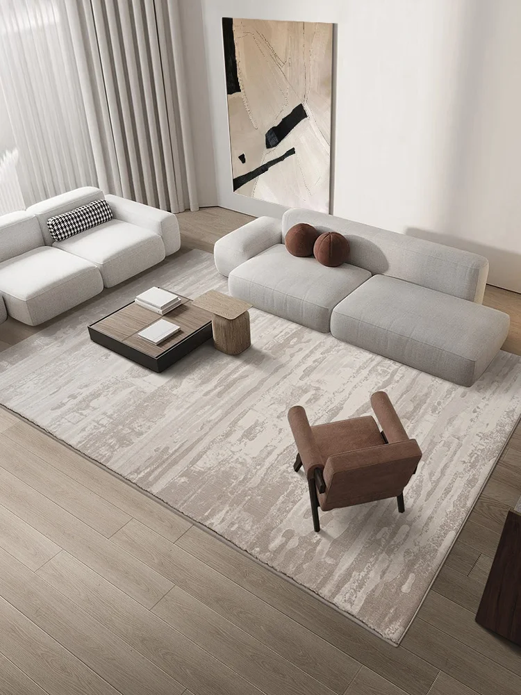 Cream style carpet living room high-end light luxury Italian style minimalist high-end household coffee table carpet