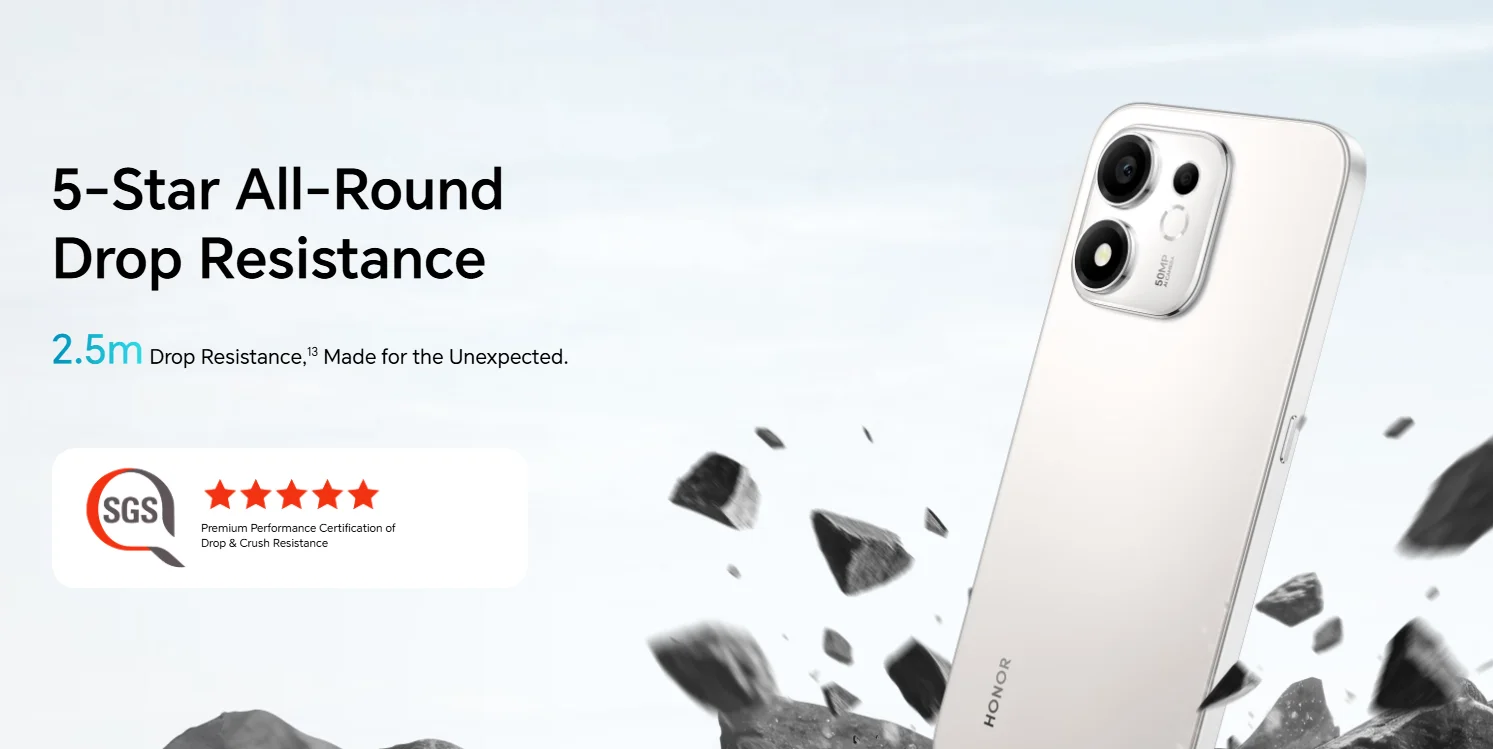 HONOR 600 Smart 5G ,EU Version, 5G Smartphone,6.87 inches Eye Comfort LCD Display,7700mAh Battery,IP64,Dual Card,HONOR Smartphone