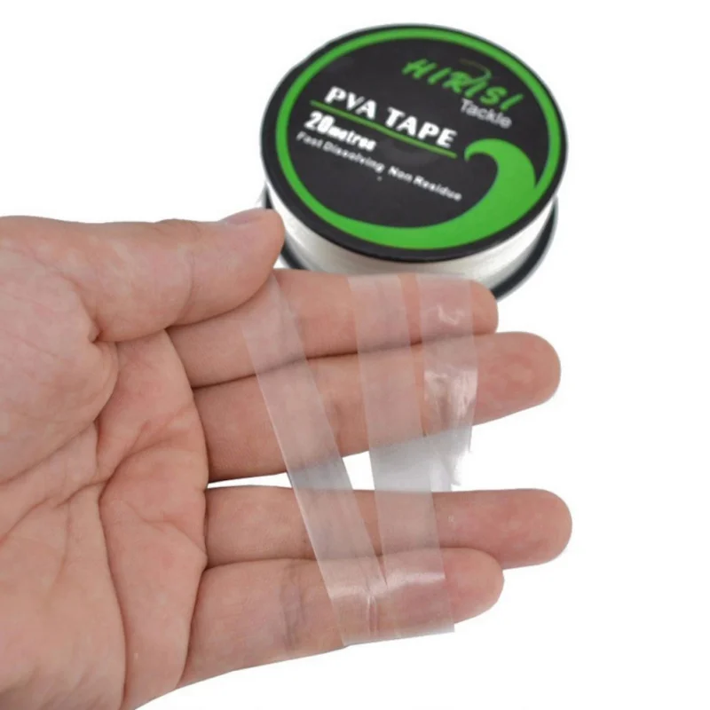 1PC PVA Tape Fast Water Dissolving Carp Fishing Tools Fast Water-Soluble Clear String Film Water Dissolving Carp Fishing Feeders