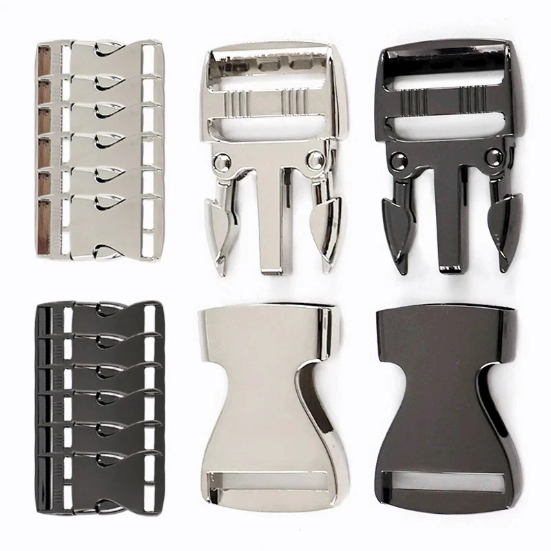

5/10P 20-38mm Metal Closure Release Buckle Belt Backpack Side Clip Buckles Safety Webbing Quick Adjustable Clasp DIY Accessories