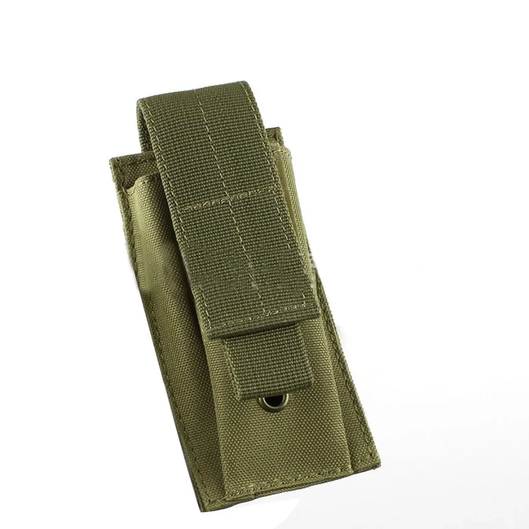 Tactical Molle Pouch Single Pistol Magazine Pouch Outdoor Flashlight Pouch Torch Holder Mag Bag Hunting Knife Holster