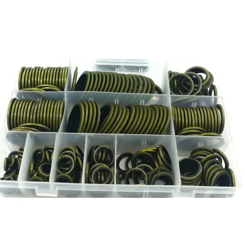 

Hot Sale High Press Hydralic Rubber Oil Pipe Seal Gasket 240pcs Metal Seal Ring Dropship