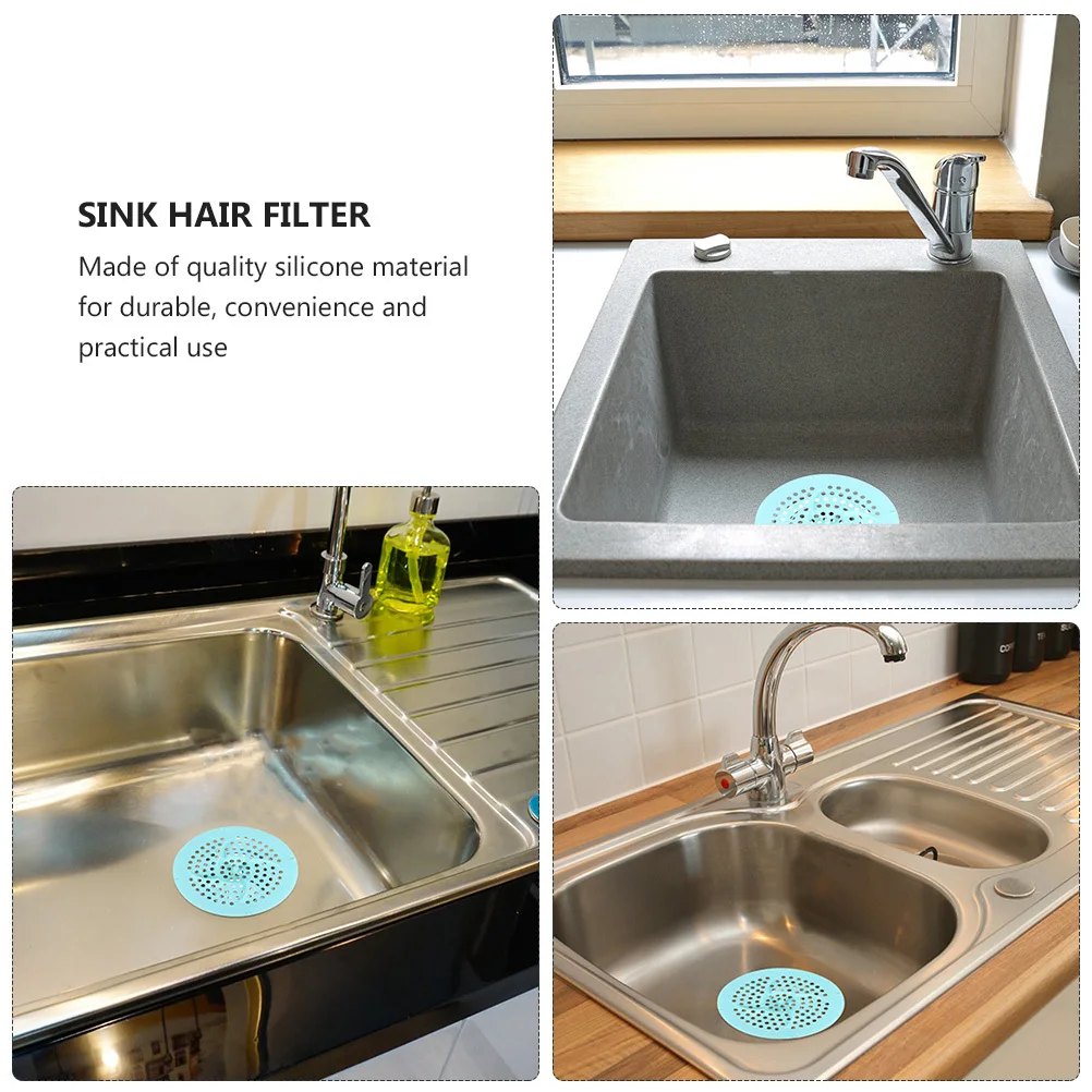 

2pcs Silicone Sink Cover Kitchen Stopper Floor Drain Mat For Bathroom Odor Drain Filter Tool Kitchen Supplies