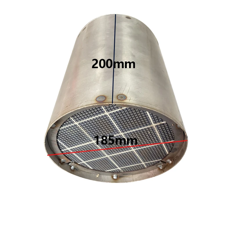 

Silicon Carbide DPF filter 185x200mm With stainless steel housing Diesel Particulate Filter For exhaust system