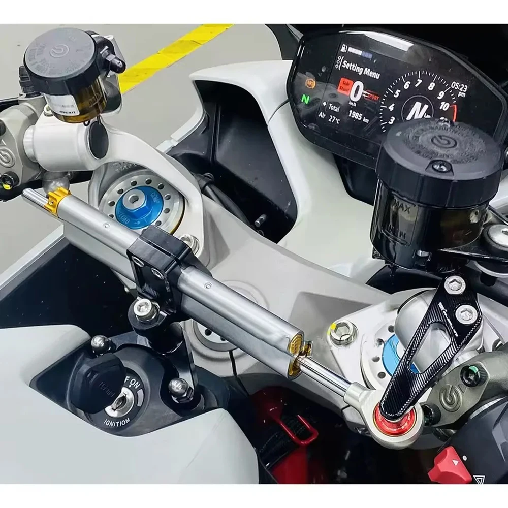

For Ducati SuperSport 950 Supersport 939 2018-2025 Motorcycle Accessories Damper Stabilizer Bracket Steering Mount Kit