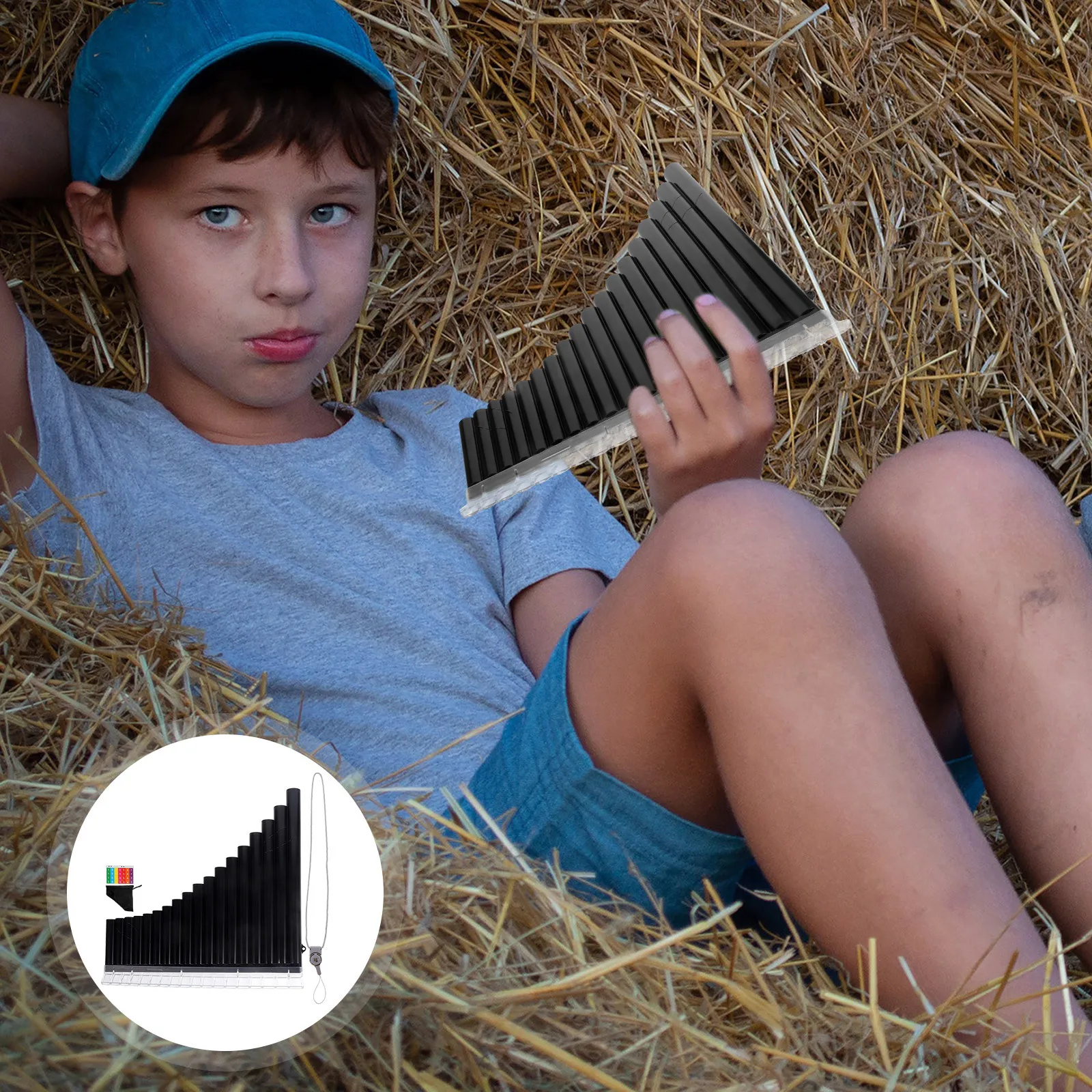 

C Key Pan Flute Musical Instrument Durable Abs Resin Beginner Performance Portable Educational