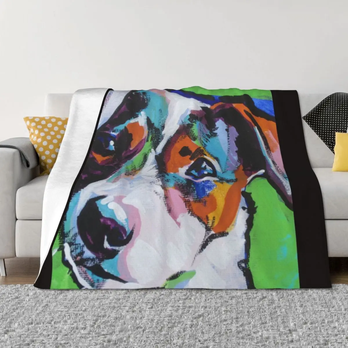 

Jack Russell Terrier Dog Art Throw Blanket cosplay anime bed plaid Bed Baby Blankets