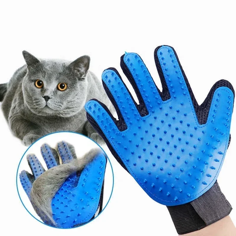 Pet Brush Gloves for Pet Grooming Cat Care Tools Hair Detangling Device Cat Massage Cat Grooming and Hair Removal