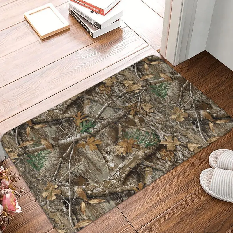 Real Tree Camouflage Camo Pattern zerbino antiscivolo cucina bagno tappetino di benvenuto soggiorno porta pavimento ingresso tappeto tappeto Footpad