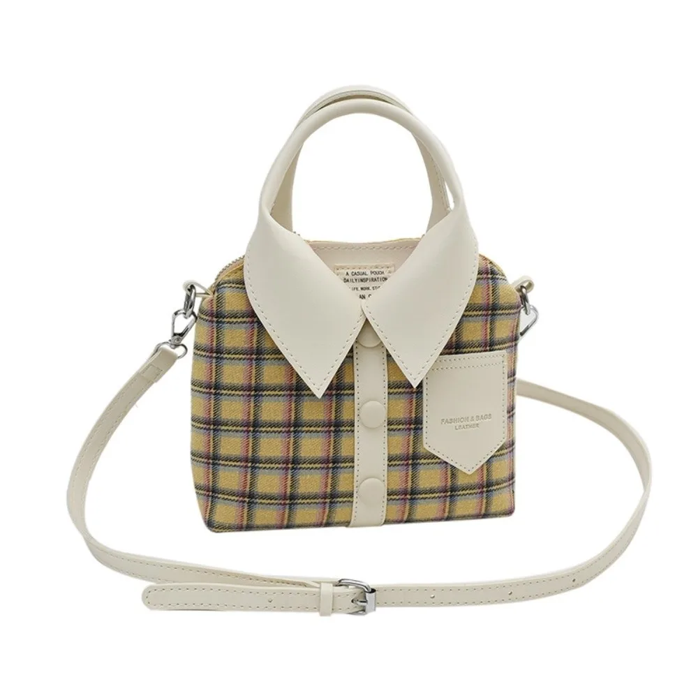 

Elegant Clothes Shaped Crossbody Bag Korean Style PU Leather Square Compact Shoulder Bag Texture Waterproof Women Handbag School
