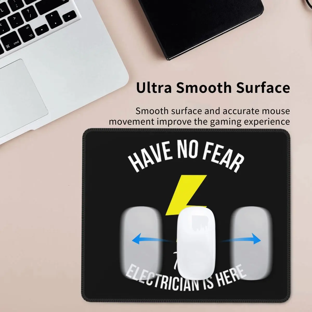 

Не бойтесь, электрик здесь, забавный коврик для мыши для работы, компьютерная клавиатура, коврик для мыши, игровой ПК, ноутбук, настольный коврик, настольные коврики