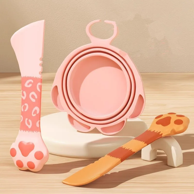 Multifunction Pet Canned Spoon Jar Opener Puppy Feeding Mixing Wet Dry Scoop Cat Dog Accessories Feeder Shovel Pets Tableware