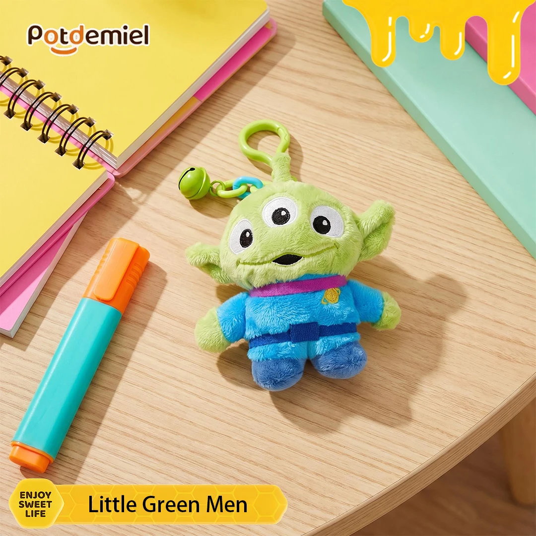 Potdemiel Disney Toy Story Alien Plush Key Charm Three Eyed Alien Doll Phone Charm Childrens Day Gift Bag Pendant Figure