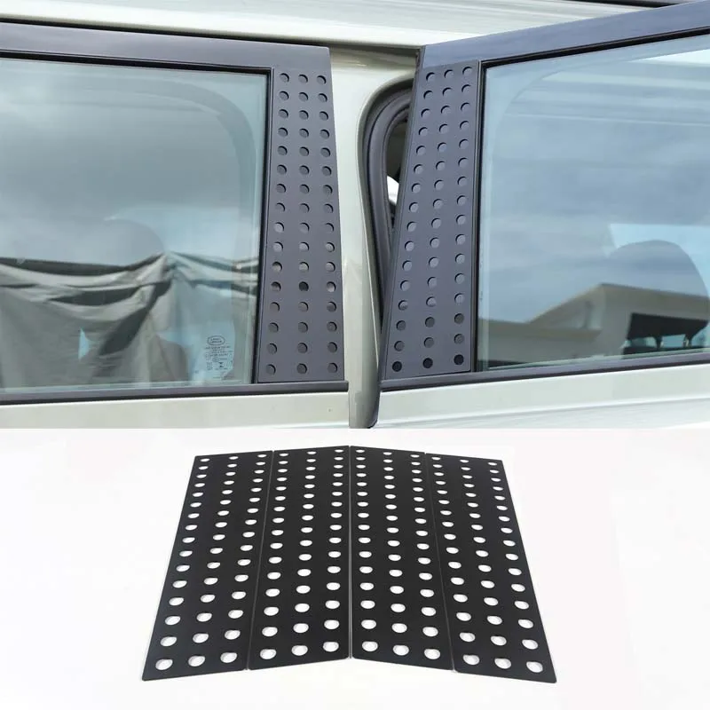 

For Land Rover Defender 110 130 2020 - 2024 Car Window Center Pillar Honeycomb Trim Guard Plate Exterior Details Alloy Accessori