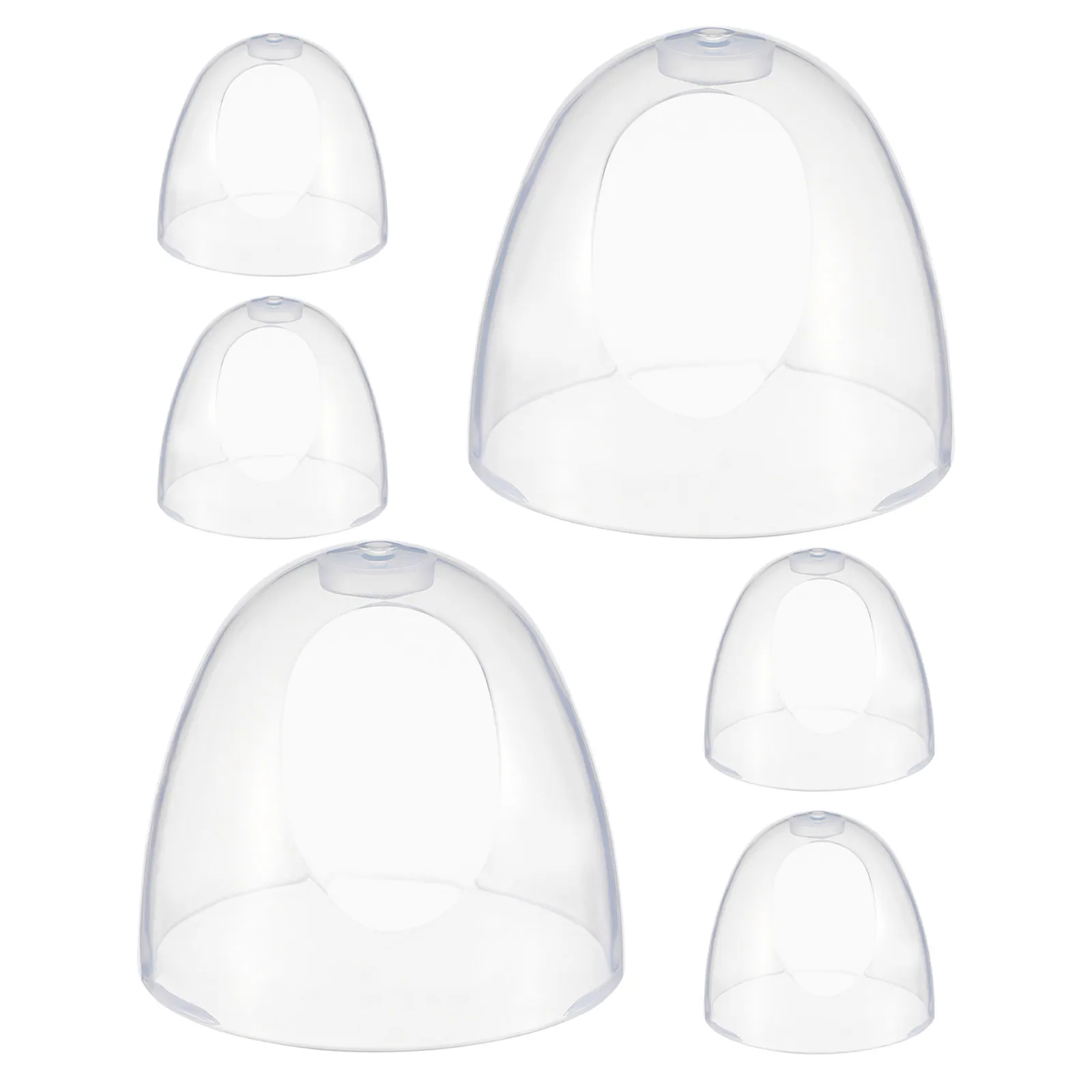 6Pcs Wide Mouth Feeding Bottle Caps Dustproof Protector Caps Leakproof Sealing Covers Breastmilk Bottle Accessories Daily Use view 6
