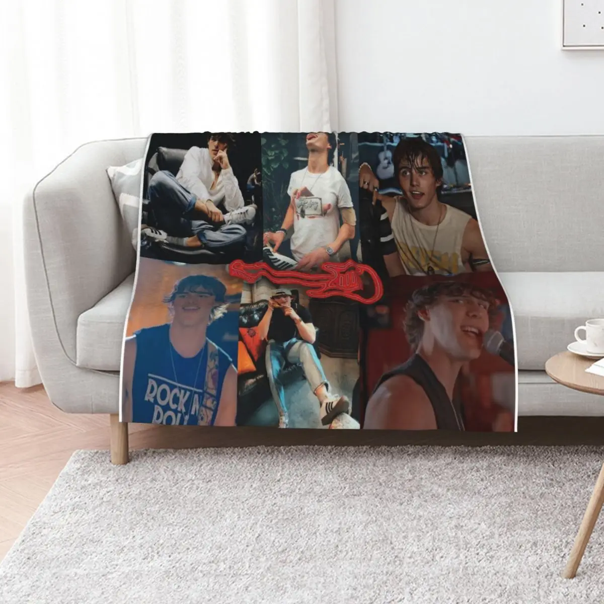 College of Charlie Gillespie from JATP Throw Blanket cosplay anime Cute Blankets For Bed Hair Flannel Blankets