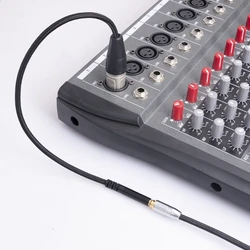 3.5mm to XLR Cable, Balanced 1/8 inch Female Jack TRS Stereo to XLR Male Microphone Audio Cable F19E