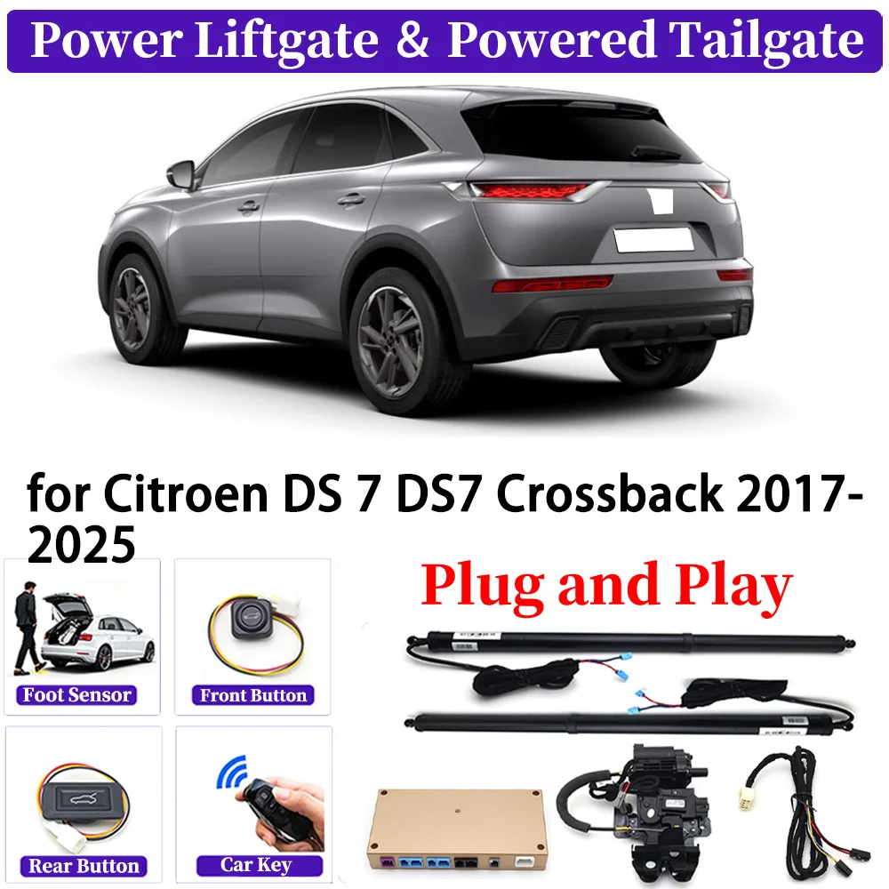 

ZJCGO for Citroen DS 7 DS7 Crossback 2017-2025 OEM Upgrade Car Automatic Power Liftgate Kit Smart Auto Electric Tailgate System