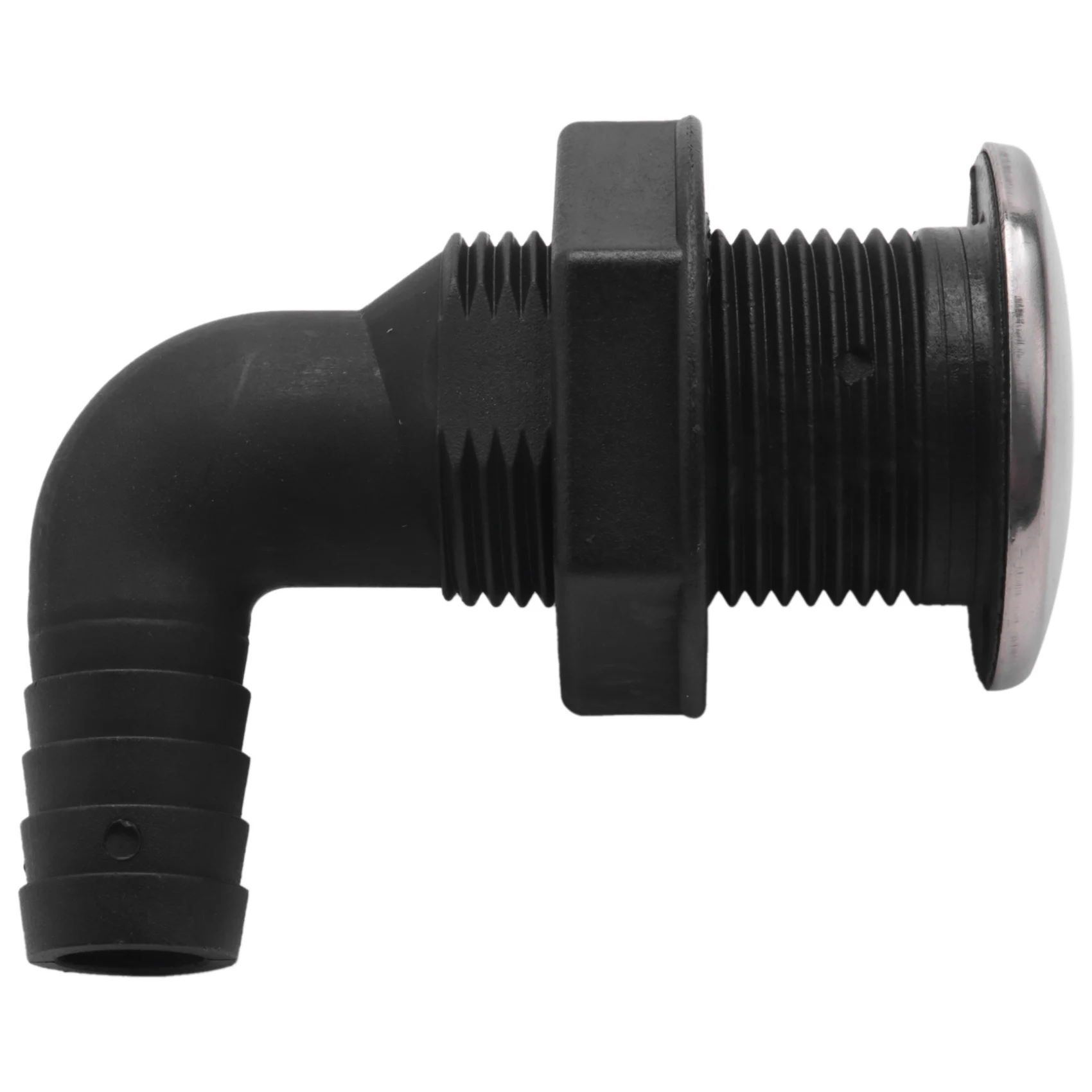 2Pcs 3/4 Inch Universal Hull Hose Connector Nylon Water Outlet Marine Ship Accessories