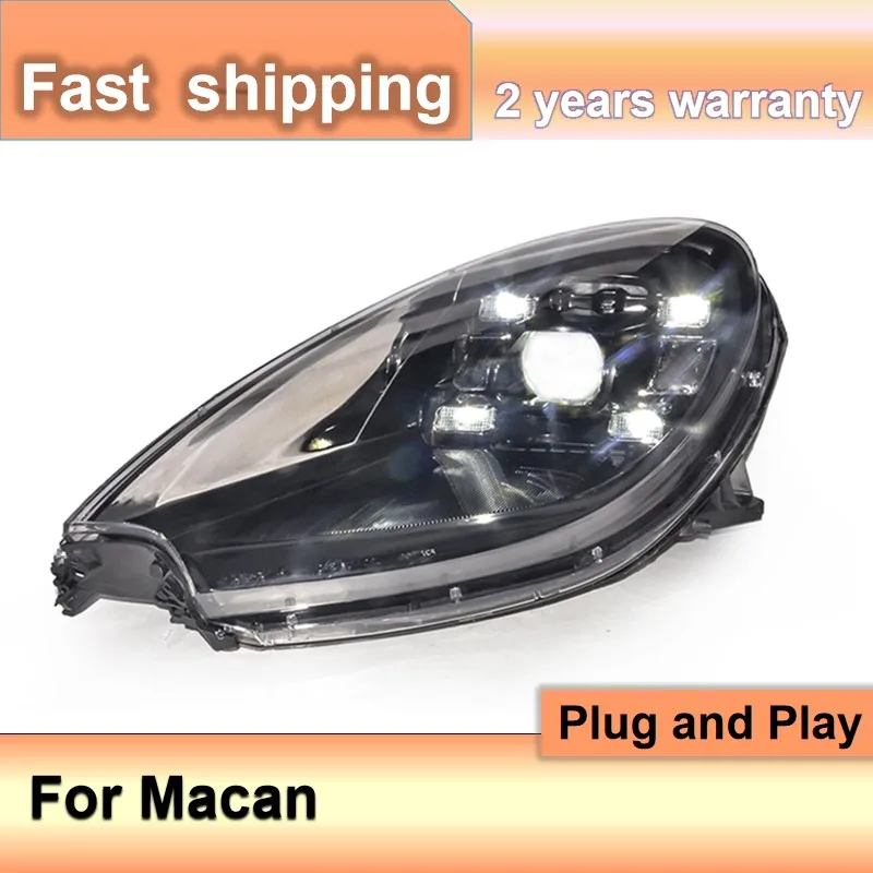 

Car Accessories for Porsche Macan Headlights 2014-2018 Macan Head Lights DRL Turn Signal Low High Beam Projector Lens