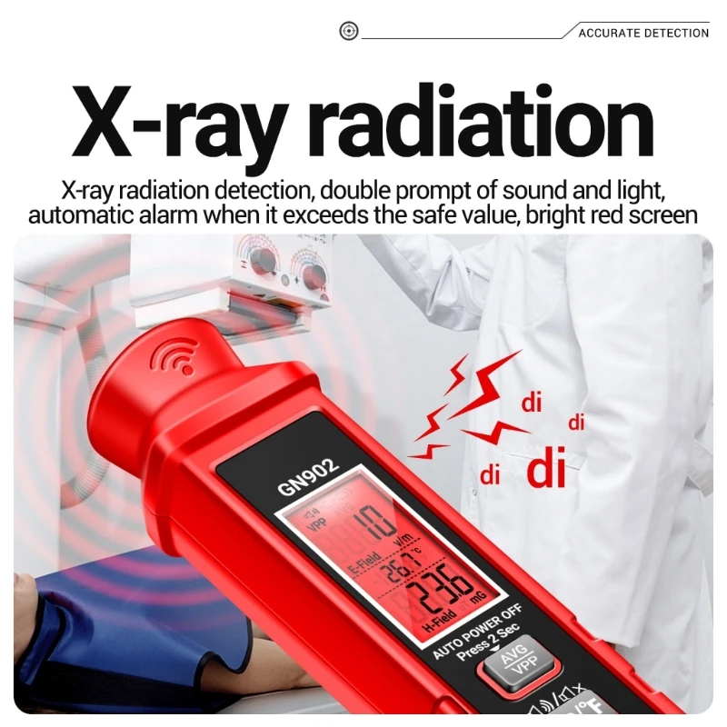 M17D Emission Dosimeter Electromagnetic Field Radiation Detector Tester Inspections