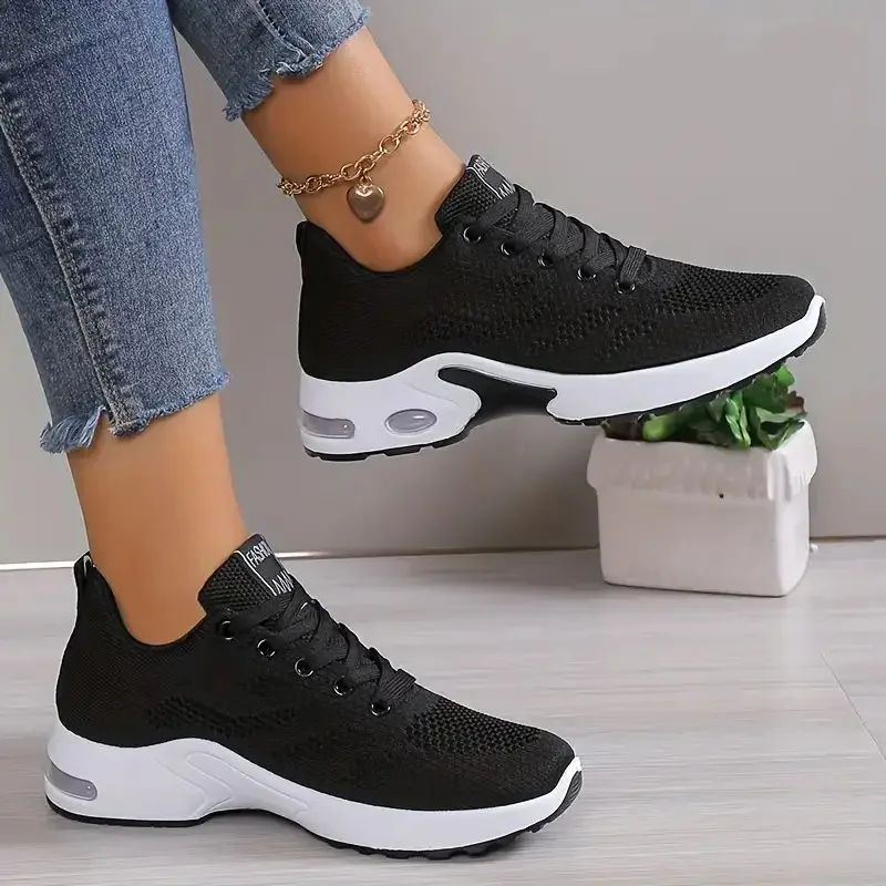 Plus Size Breathable Running Shoes for Women 2025 Fashion Air Cushion Platform Sneakers Woman Lightweight Casual Sports Shoes image 4