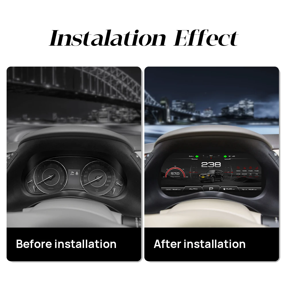 12.3Inch for Auto Cockpit Meter for Nissan Patrol Y62 LCD Digital Dashboard Cluster Display Speedometer Virtual Instrument Panel