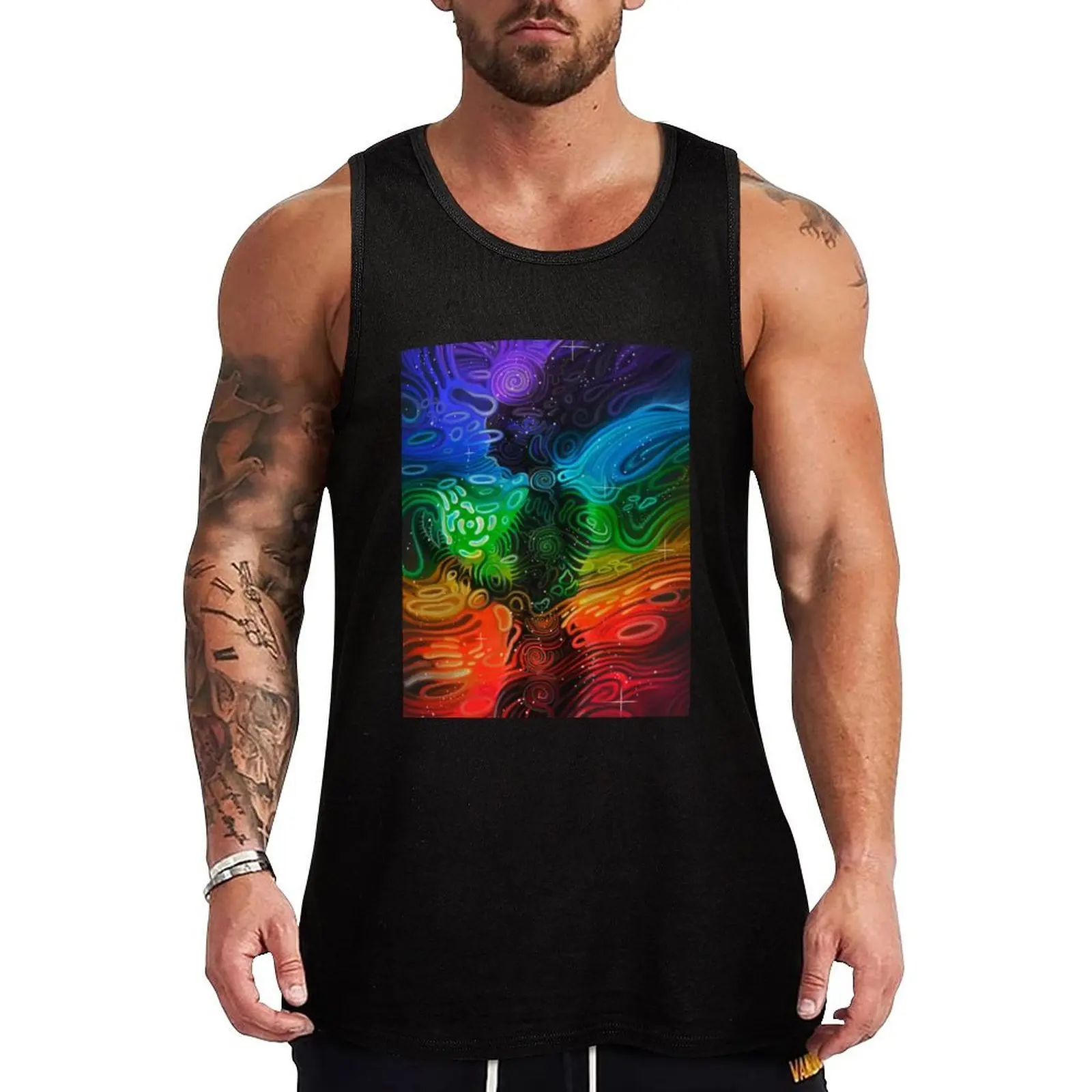 

In Alignment With Your System Tank Top sleeveless Vest for boy clothes for men summer
