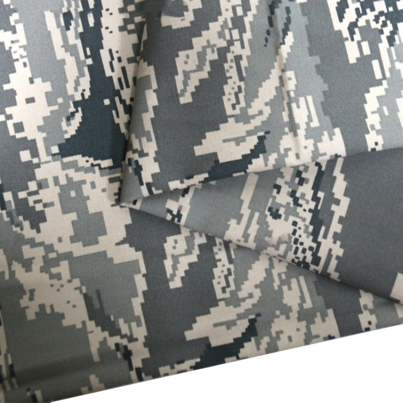 US KJ Digital Tiger Stripe Camouflage Fabric Twill Polyester Cotton Cloth Tactical Cargo Clothes DIY