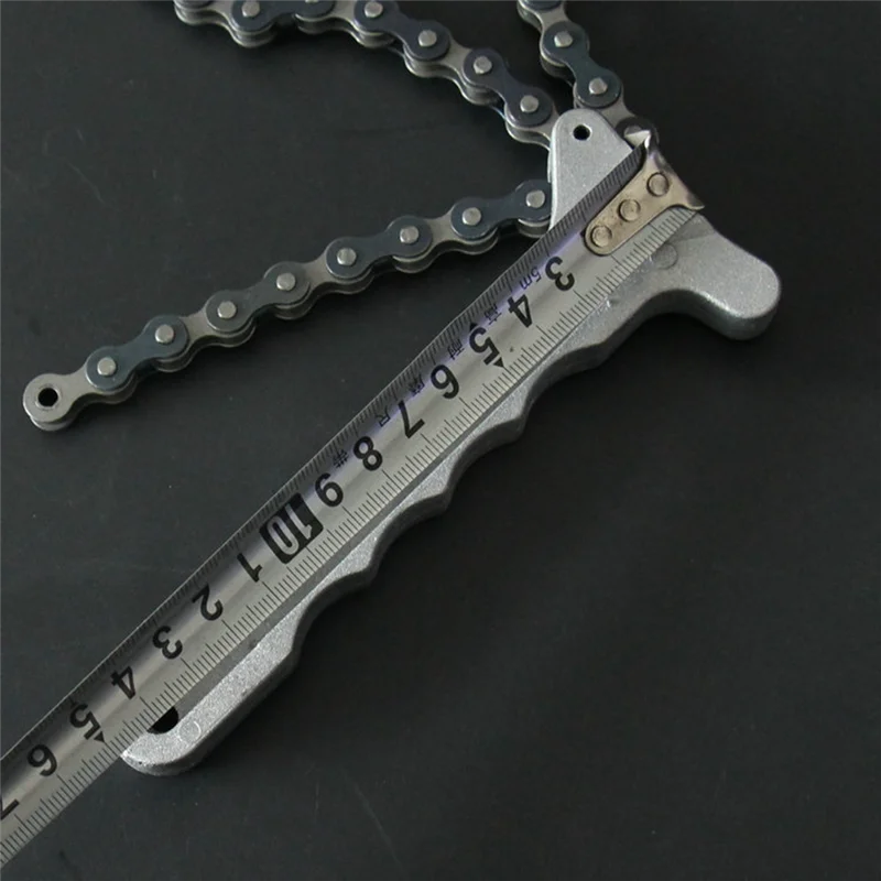 

Oil Filter Chain Wrench Pliers Remover Filter Wrench Car Engine Oil Grid Filter Chain Wrench Handle Wrench Disassembly Durable