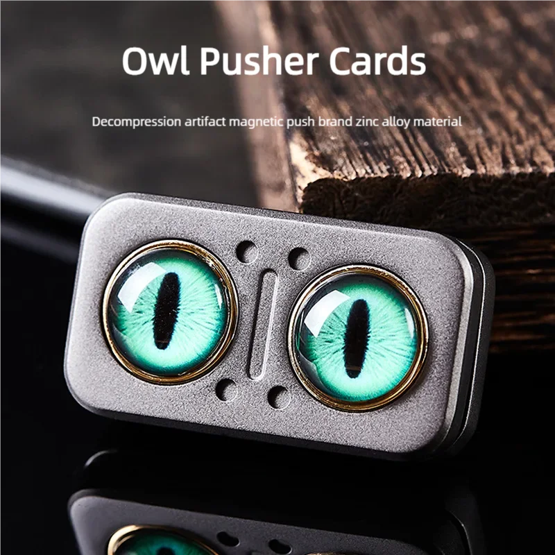 EDC métal hibou Fidget Spinner curseur en alliage de Zinc doigt gyroscope soulagement du Stress main Spinners jouet rotatif Antistress Fidgeting jouets