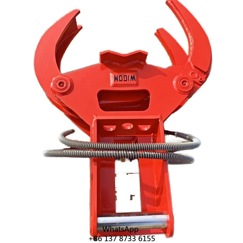 WIGON Hydraulic Cutter Tree Shear Hydraulic Wood Cutter For 2-25 Ton Excavator
