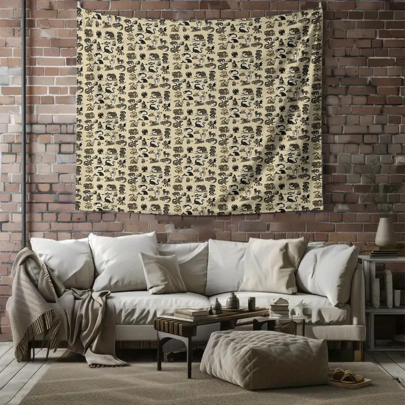 البوهيمي نسيج الجدار الشنق ديكور الغرفة الجمالية خمر الأزهار جدار الفن طبيعة المشهد المنسوجات المنزل النوم جدار تغطي Got #6