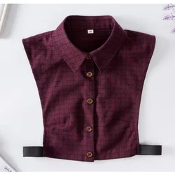 Korean Plaid Shirt Fake Collar Male Female Spring Autumn Winter All-match Fake Collar Fake Collar Sweater Decorative Collar