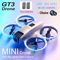Gt3 Mini Drone 8k 180° ESC Camera Optical Flow Positioning WIFI Aerial Photography Remote Control Aircraft G-safe Drone