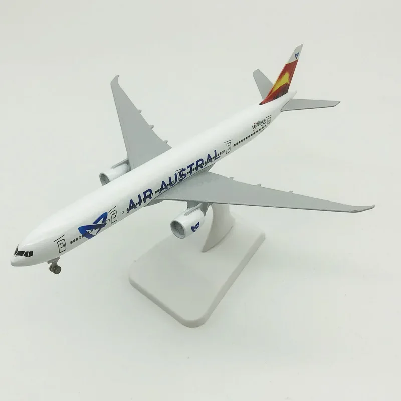 19cm Air Austral Airlines Boeing 777 B777 Airways modello di aeroplano in metallo in lega Diecast modello di aereo e ruote aereo aereo