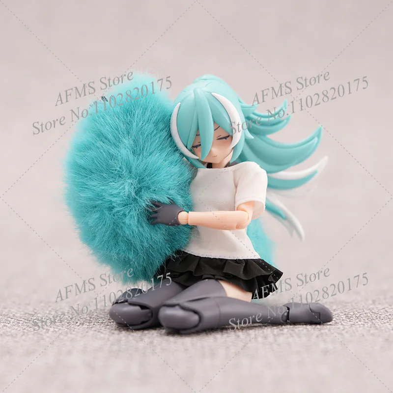 

1/12 Mobile Suit Girl Plush Wolf Tail Cute Mechanical Girl Accessory Compatible With Tail 3MM Support Hole Action Figure