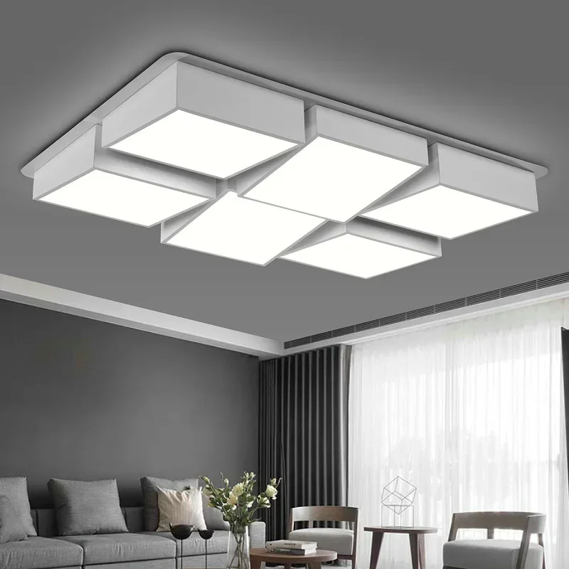 Led Ceiling Lights 48w 72w Plafondlamp Lndoor Lighting Square Bedroom Living Room foyer Lamps