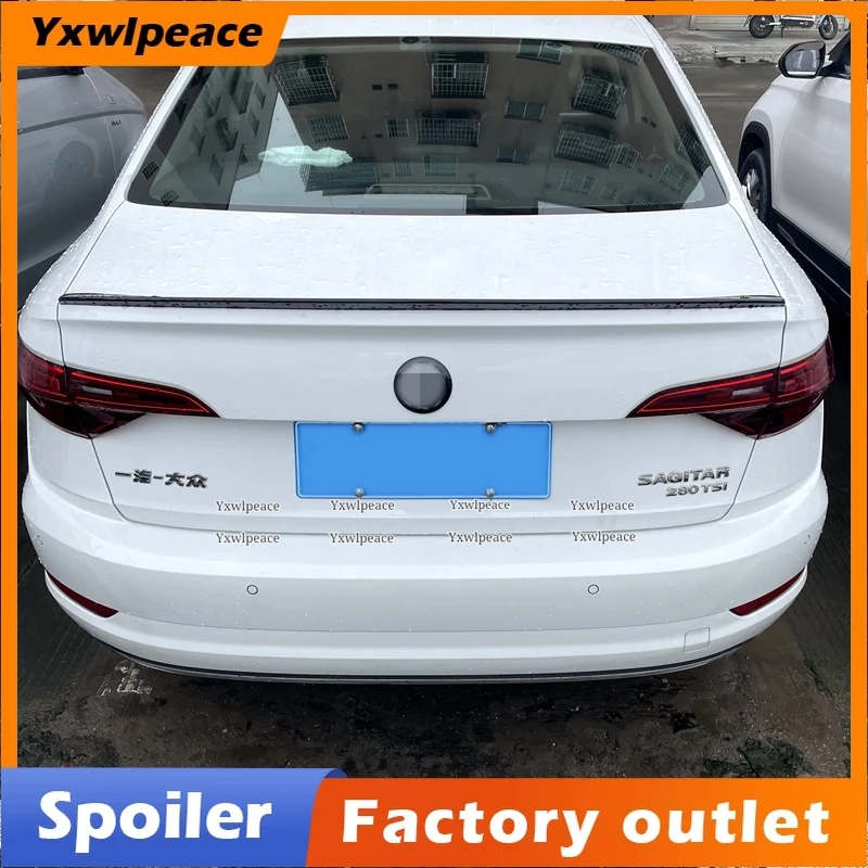 

For VW Volkswagen Jetta Spoiler 2019 2020 2021 2022 High Quality ABS Plastic Primer Color Rear Trunk Lip Spoiler Car Accessories