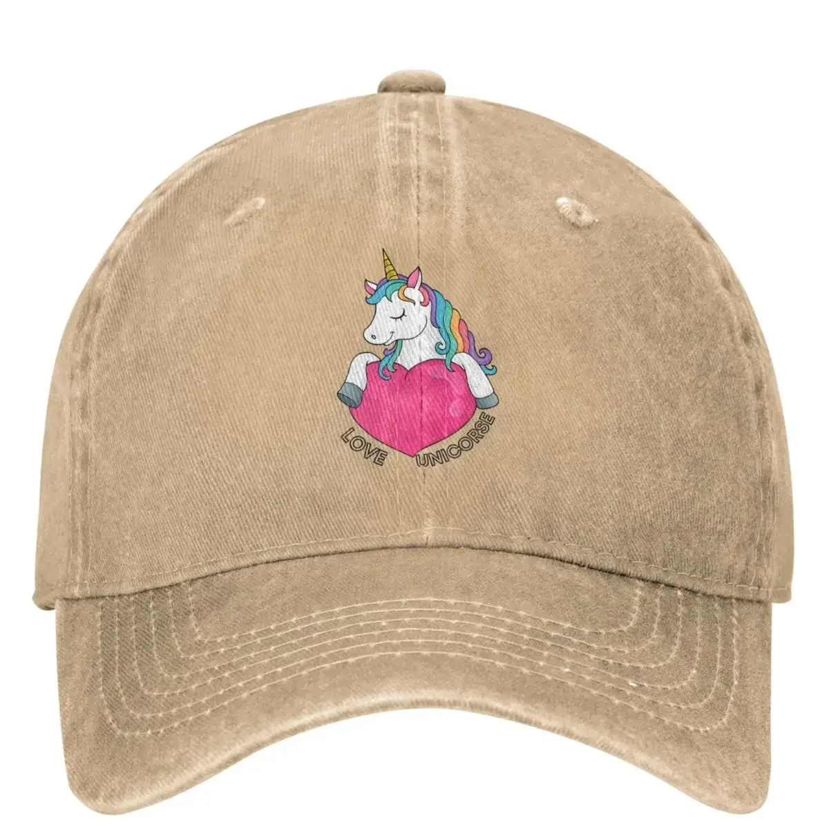 Unicorse Love Baseball Cap Blueyed Anime Female Male Sun protection Hip Hop Dad Hats Summer Vintage Running Hippie Baseball Caps