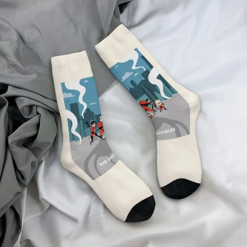 Custom The Incredibles Men's Crew Socks Unisex Fun 3D Print Dress Socks