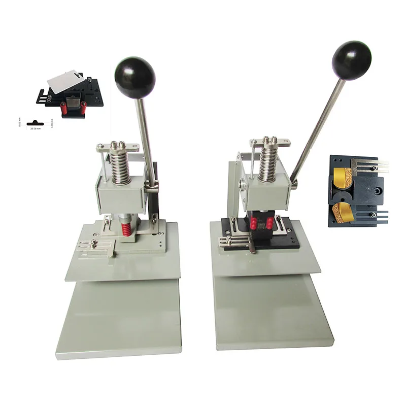 Personalizable aluminum euro slot oval puncher for paper product manufacturing