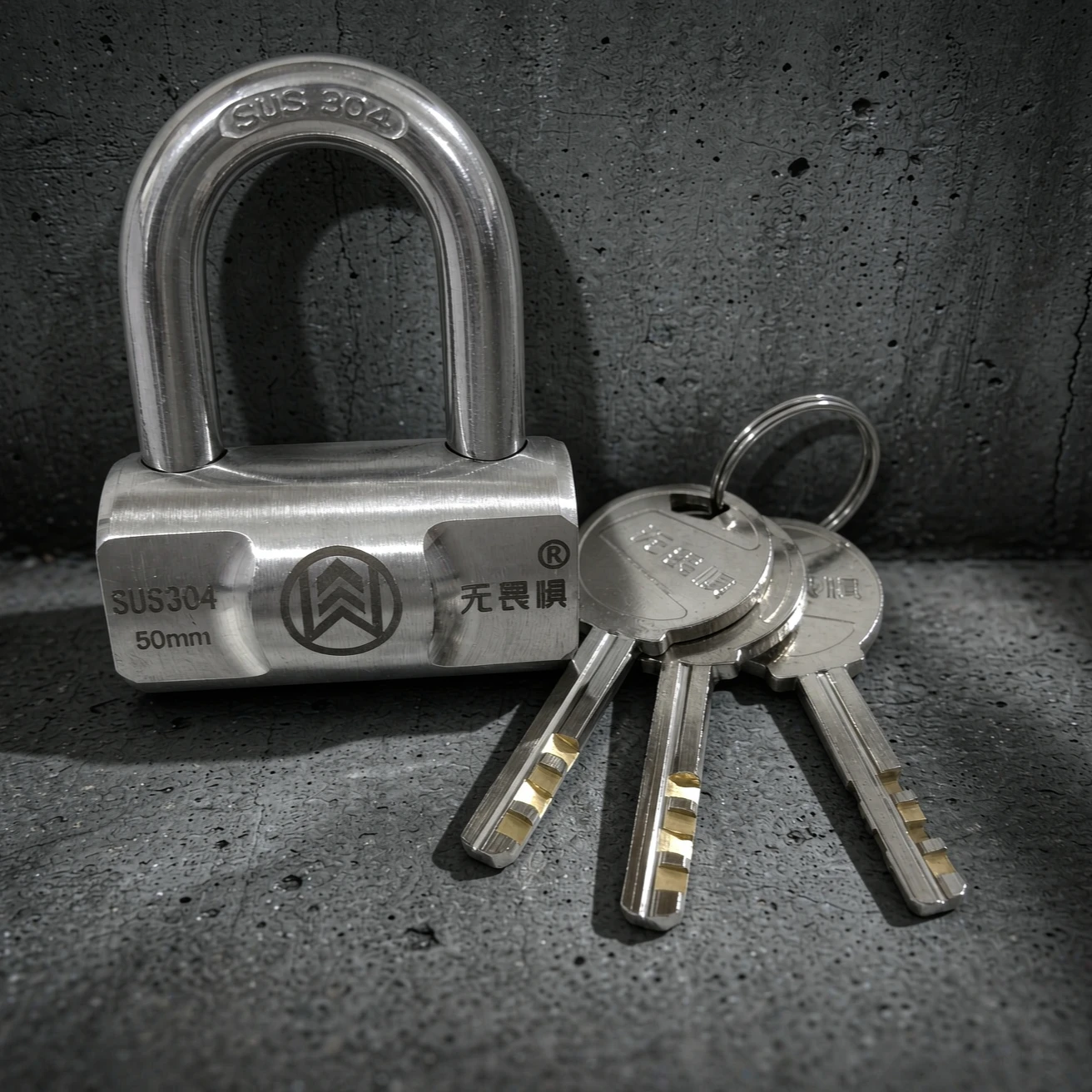 304 stainless steel padlock waterproof  rust-proof  rainproof outdoor anti-theft  cabinet door lock