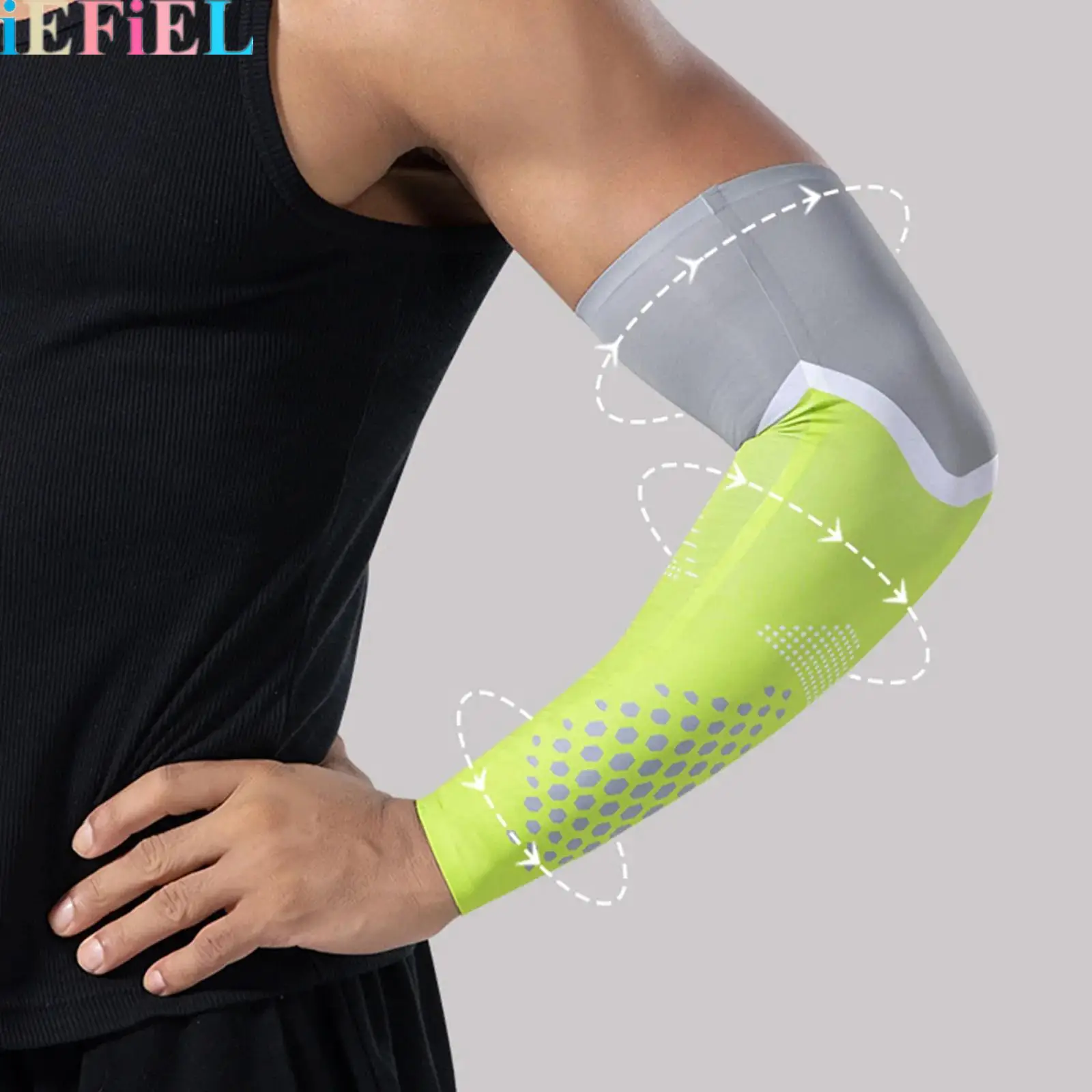 

Men Women Sports Arm Sleeves Breathable Sun-protection Arm Protectors for Basketball Running Cycling And Fitness